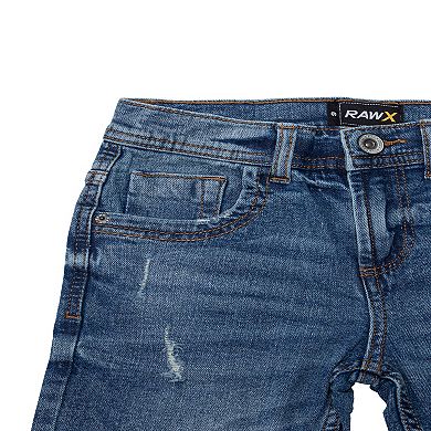 Boys 4-7 Fashion Rip & Repair Jeans With Stretch