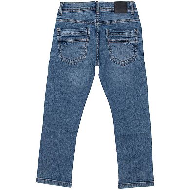 Boys 4-7 Fashion Rip & Repair Jeans With Stretch