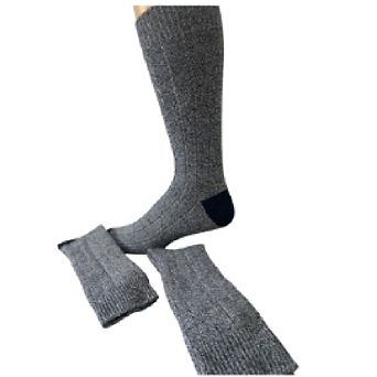 Big And Tall Men's Crew Socks Midweight Cotton Blend In Fashionable Heather Colors