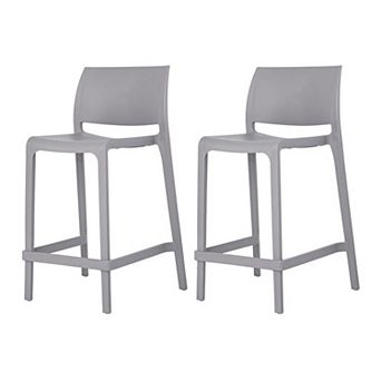 Lagoon Sensilla Stackable Counter Stool 2 pc Set
