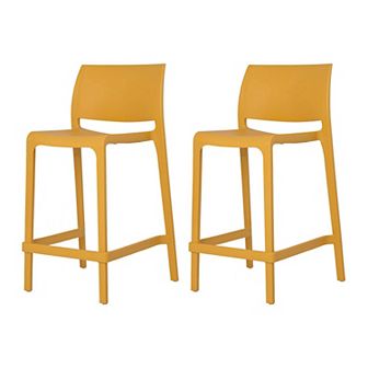 Lagoon Sensilla Stackable Counter Stool 2 pc Set
