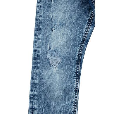 Boys 4-7 Fashion Rip & Repair Jeans With Details On Knee