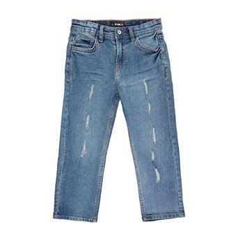 Boys 4-7 Fashion Rip & Repair Jeans With Details On Knee