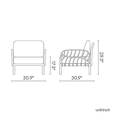 Lagoon Laurel Club Chair