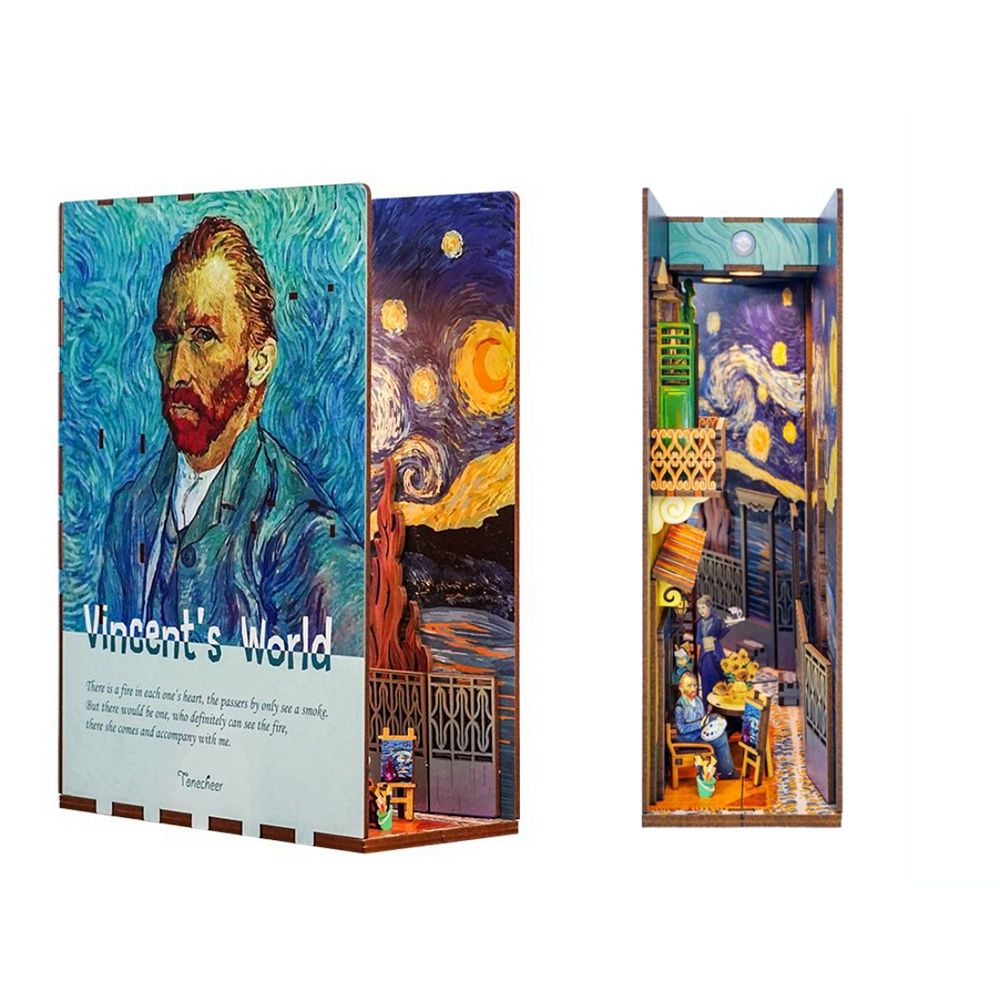 Diy 3d Book Nook Kit Vincent's World 80pcs