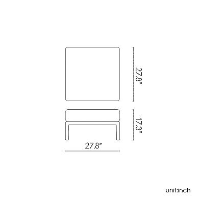 Lagoon Laurel Ottoman