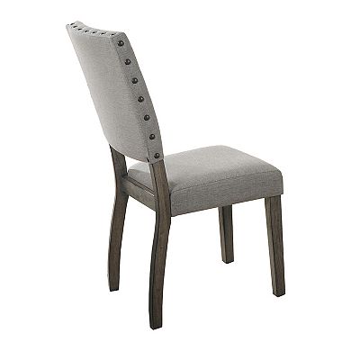 Best Master Anna Fabric Upholstered Side Chair (Set of 2)