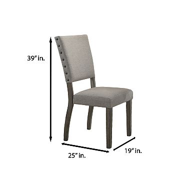 Best Master Anna Fabric Upholstered Side Chair (Set of 2)