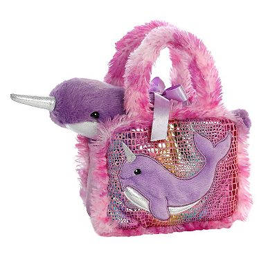 Aurora Small Multicolor Fancy Pals 7" Narwhal Fashionable Stuffed Animal