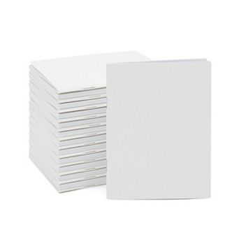 24 Pack Unlined Journals White, Blank Books for Kids To Write Stories (4.3x5.5)