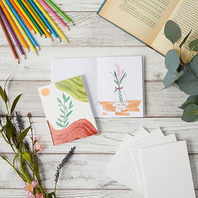 24 Pack Unlined Journals White, Blank Books for Kids To Write Stories (4.3x5.5)