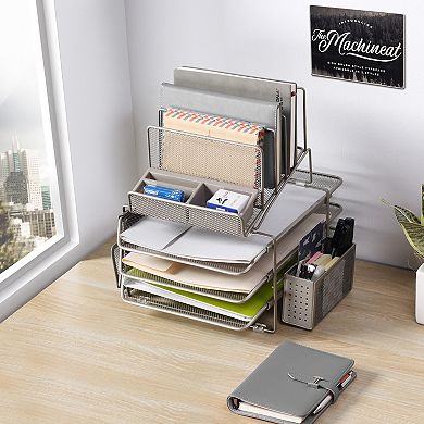 Stackable Mesh Desk Organizer