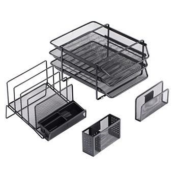 Stackable Mesh Desk Organizer