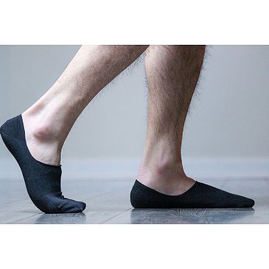 Performance Combed Cotton Invisible Socks With Silicone 3 Pair Pack