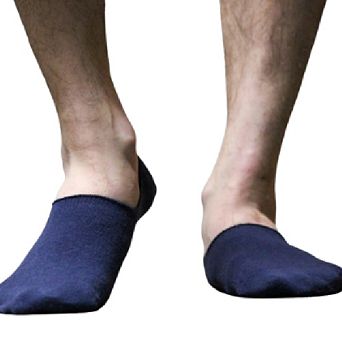 Performance Combed Cotton Invisible Socks With Silicone 3 Pair Pack