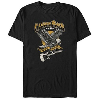 Big & Tall Classic Rock Music Festival Poster Graphic Tee