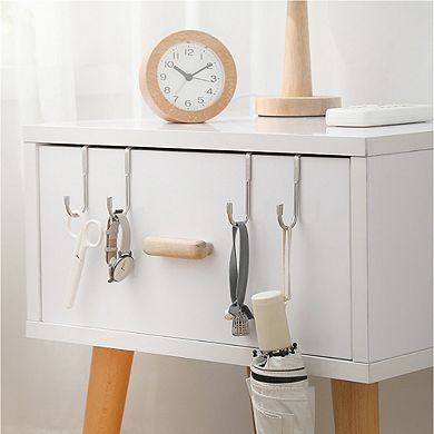 Hanger Hook Stainless Steel Punch-free, Silver, Easy Installation, Durable Storage Solution