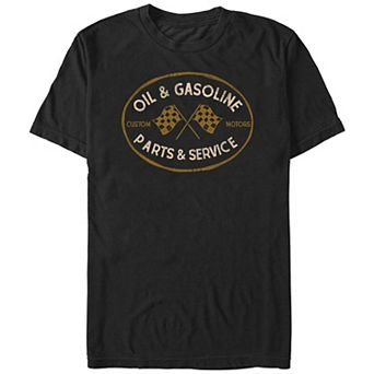 Big & Tall Oil And Gasoline Parts And Service Stamp Graphic Tee