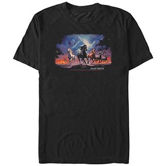 Big & Tall South Dakota Wild Horses Graphic Tee