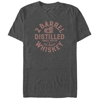 Big & Tall 2 Barrel Whiskey Graphic Tee