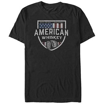Big & Tall American Whiskey Badge Graphic Tee