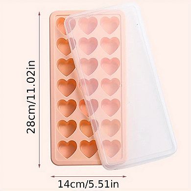 Heart-shaped Ice Cube Tray, High Quality, 21 Even Love Ice Cubes, Easy Ice Removal