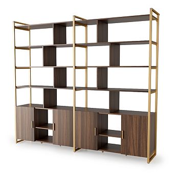 Napa Wooden Bookcase Storage Cabinet With Adjustable Shelves