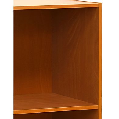 Modern 3-shelf Bookcase In Wood Finish