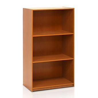 Modern 3-shelf Bookcase In Wood Finish