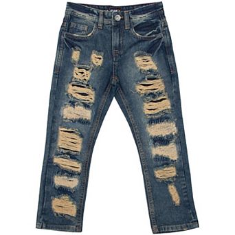 Boys Rawx Heavy Distressed Jeans