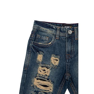 Boys Rawx Heavy Distressed Jeans