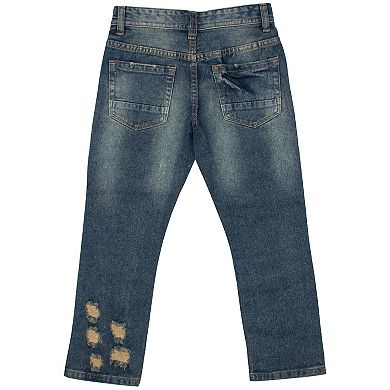 Boys Rawx Heavy Distressed Jeans