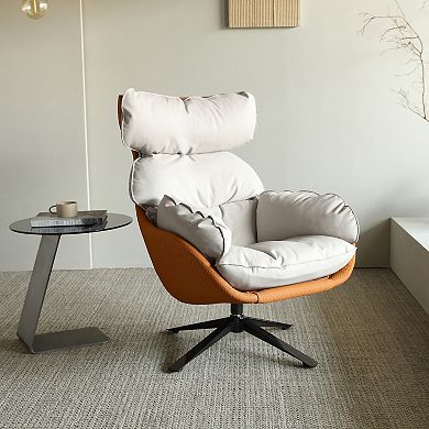 Todd, Swivel Armchair With High Back Lounge Chair