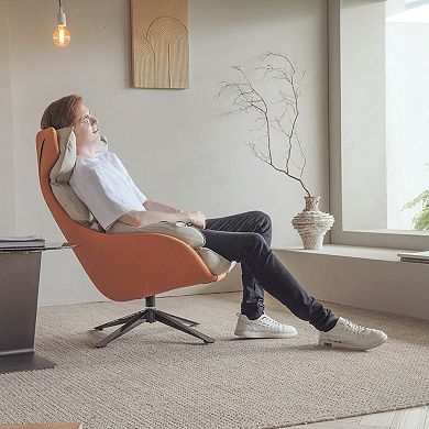 Todd, Swivel Armchair With High Back Lounge Chair