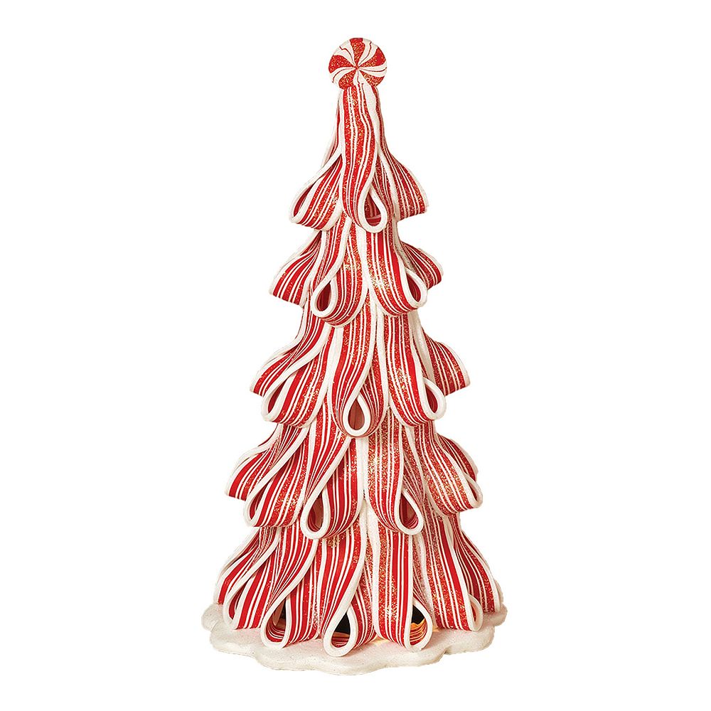 Artificial Peppermint Candy Tree Table Decor