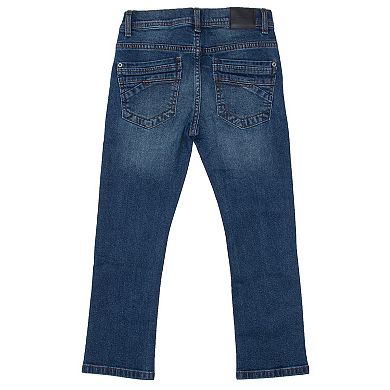 Boys 4-7 Fashion Rip & Repair Jeans With Stretch