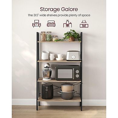 4-tier Bookshelf And Black