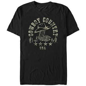 Big & Tall USA Cowboy Country Graphic Tee
