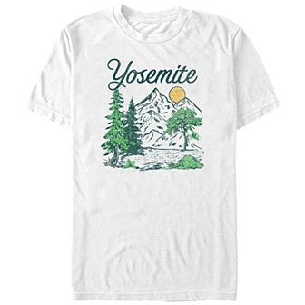 Big & Tall Yosemite Mountain View Graphic Tee