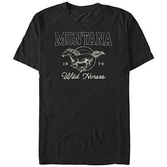 Big & Tall Montana Wild Horses Graphic Tee