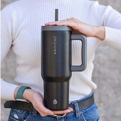 GROSCHE ASPEN 40-oz. Tumbler with Handle and Straw 2-pk.