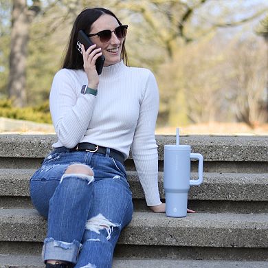 GROSCHE ASPEN 40-oz. Tumbler with Handle and Straw 2-pk.