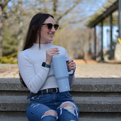 GROSCHE ASPEN 40-oz. Tumbler with Handle and Straw 2-pk.