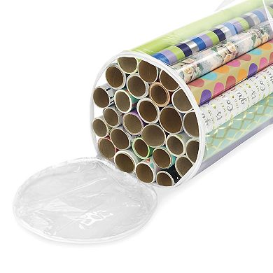 Whitmor Clear Gift Wrap Organizer Roll