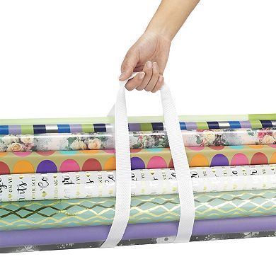 Whitmor Clear Gift Wrap Organizer Roll