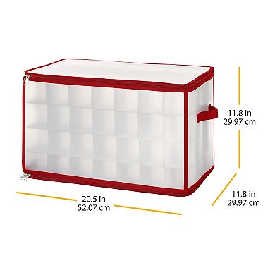 Whitmor 112 Section Christmas Ornament Zip Chest