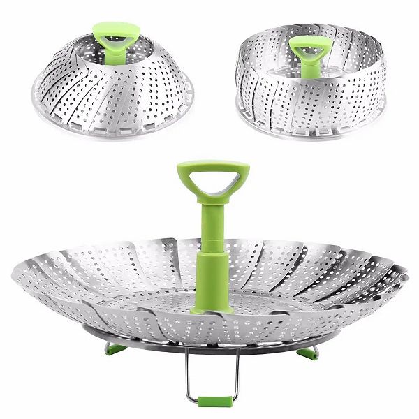Folding Steamer Basket, 9.05x 4.17, Expandable & Foldable, Versatile