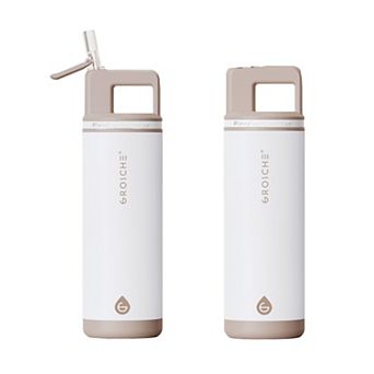 GROSCHE ALPINE Flip 'N Sip Insulated 20-oz. Leakproof Water Bottle with Straw 2 pk