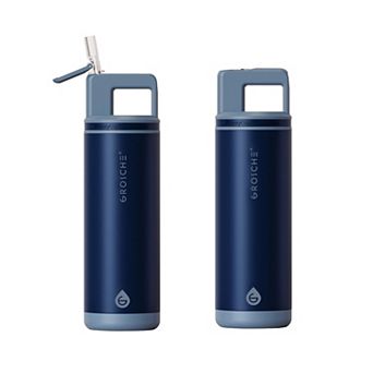 GROSCHE ALPINE Flip 'N Sip Insulated 20-oz. Leakproof Water Bottle with Straw 2 pk