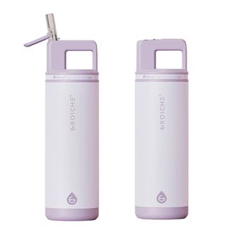 GROSCHE ALPINE Flip 'N Sip Insulated 20-oz. Leakproof Water Bottle with Straw 2 pk